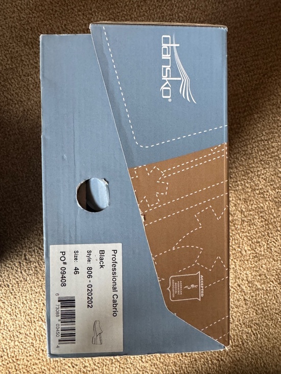 Dansko Professional Cabrio Black EU 46 NIB main image 6